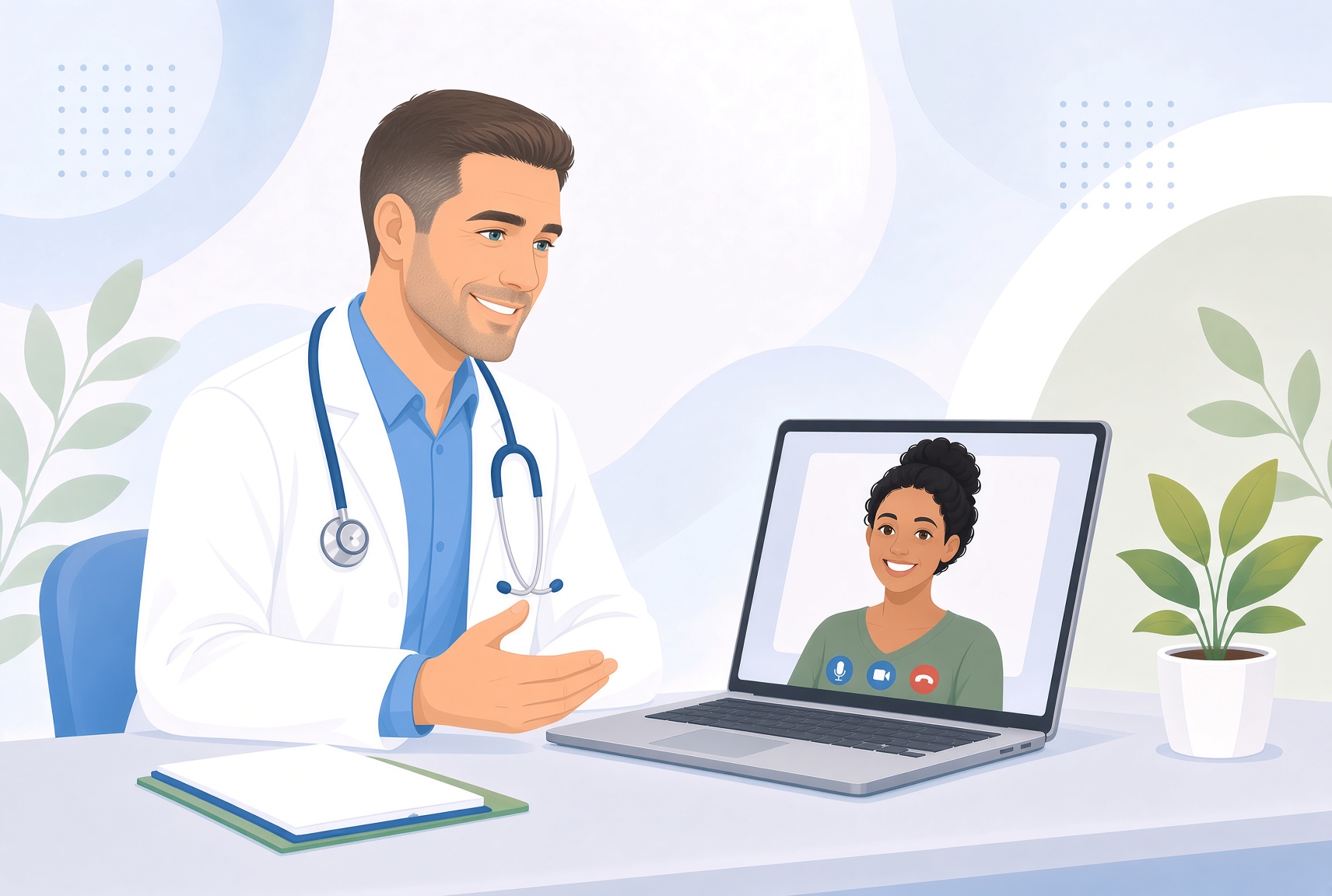 Online doctor appointment by video consultation